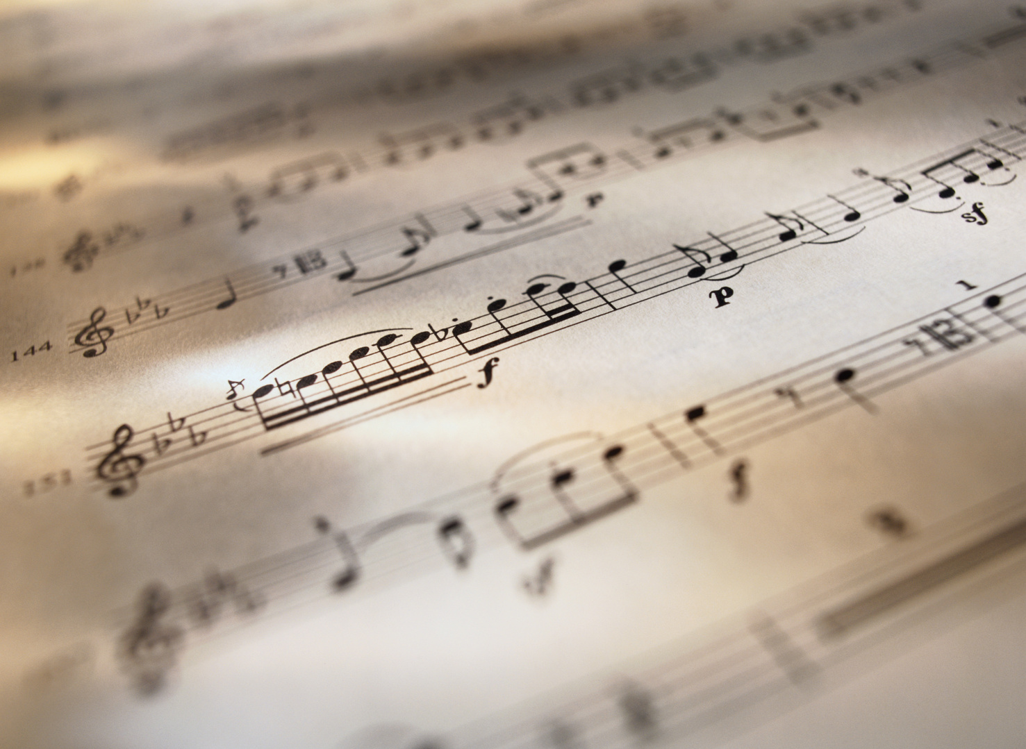 Detail of Sheet Music